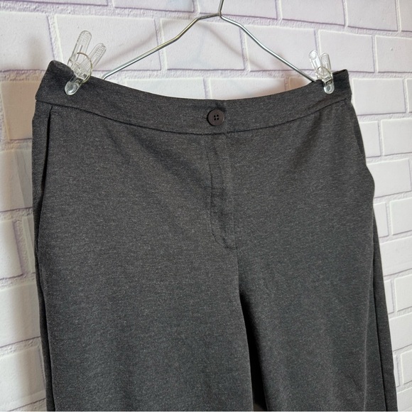 Eileen Fisher Dark Gray Straight Leg Pants Women's Size M - Picture 3 of 7